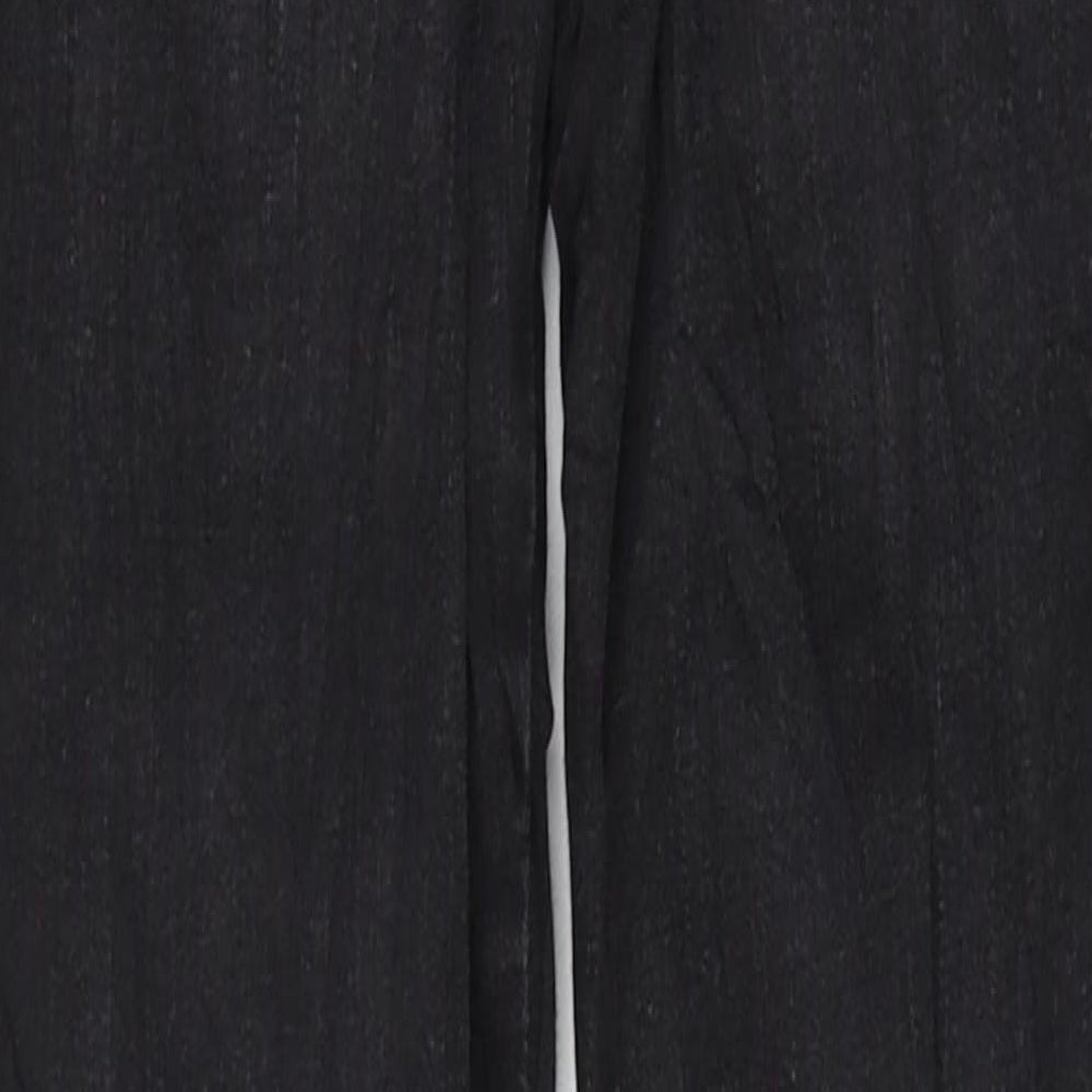 Miss Selfridge Womens Black Cotton Skinny Jeans Size 6 L26 in Regular Zip