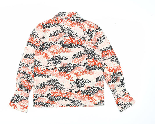 Womens UK Size 6 Boohoo Multicoloured Basic Button-Up