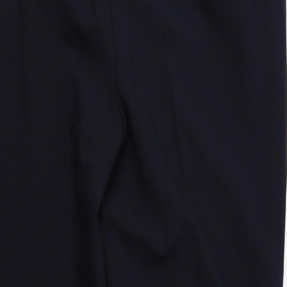 ISLE Collection Womens Blue Polyester Trousers Size 16 L23.5 in Regular