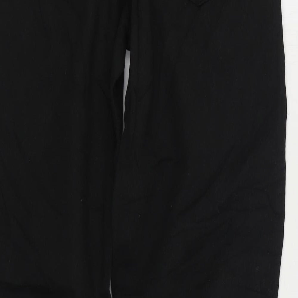 Womens UK Size 28 in Easy Regular Fit Straight Black Jeans