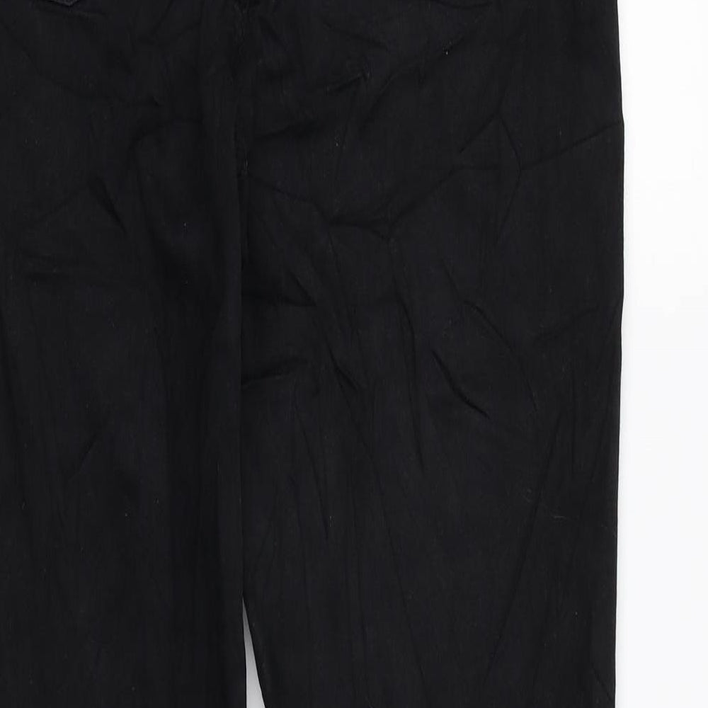 Levi's Womens Black Cotton Straight Jeans Size 31 in L29 in Regular Zip