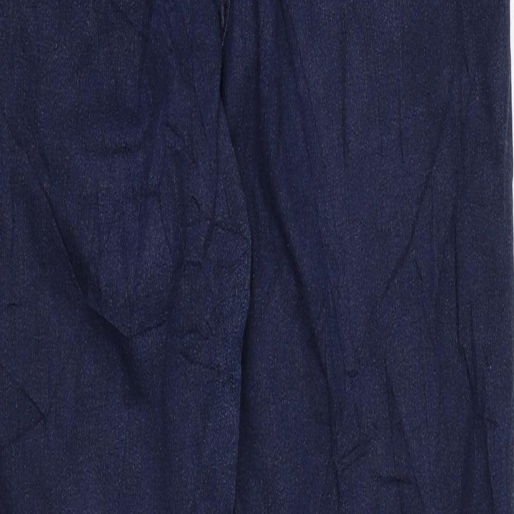 Per Una Womens Blue Cotton Skinny Jeans Size 6 L29 in Regular Zip