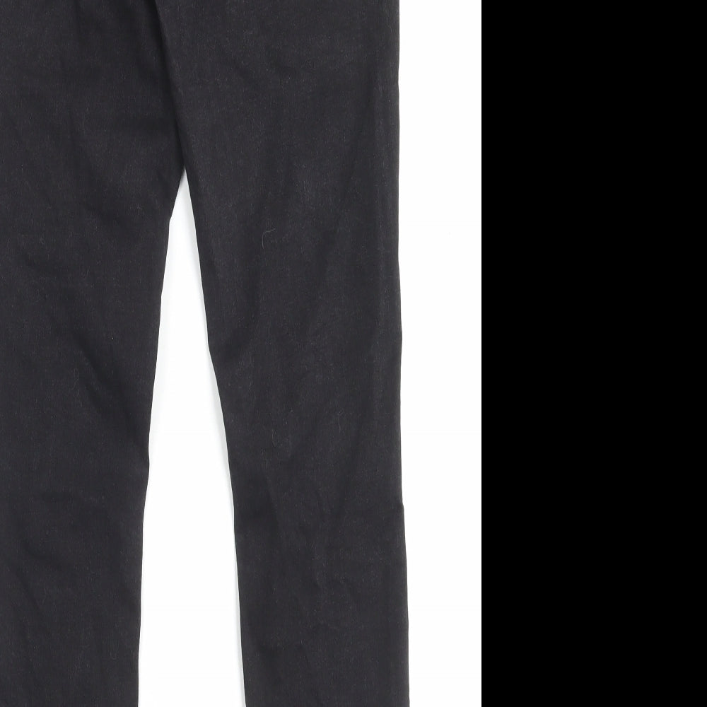 Denim & Co. Womens Black Cotton Skinny Jeans Size 10 L28 in Regular Button