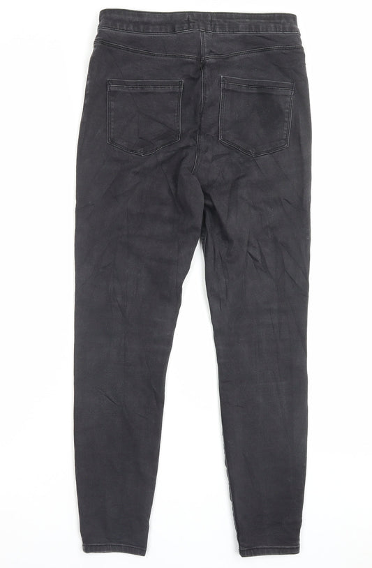 Womens UK Size 12 Papaya Regular Fit Skinny Grey Jeans