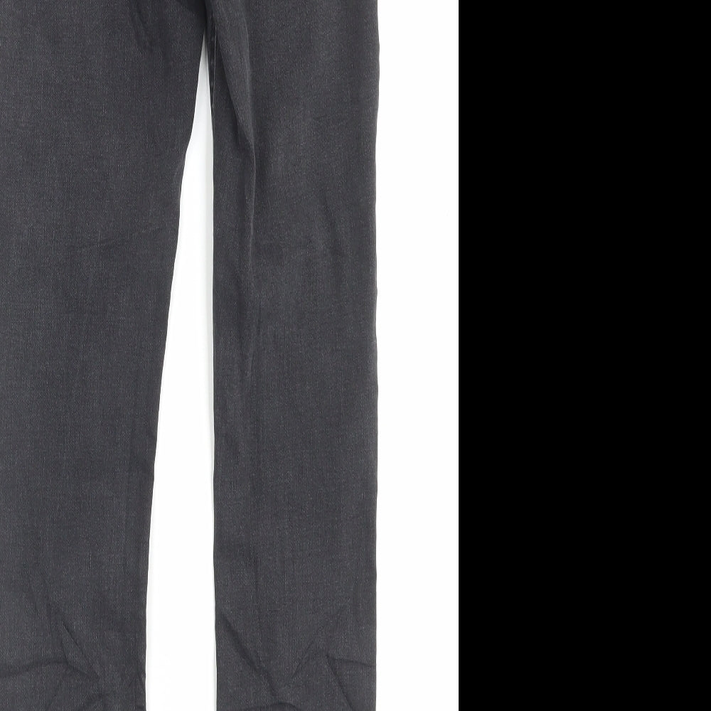 Denim & Co. Womens Black Cotton Skinny Jeans Size 10 L29 in Regular Button