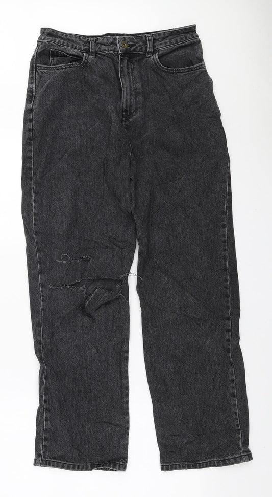 Collusion Womens Black Cotton Skinny Jeans Size 28 in L30 in Regular Zip