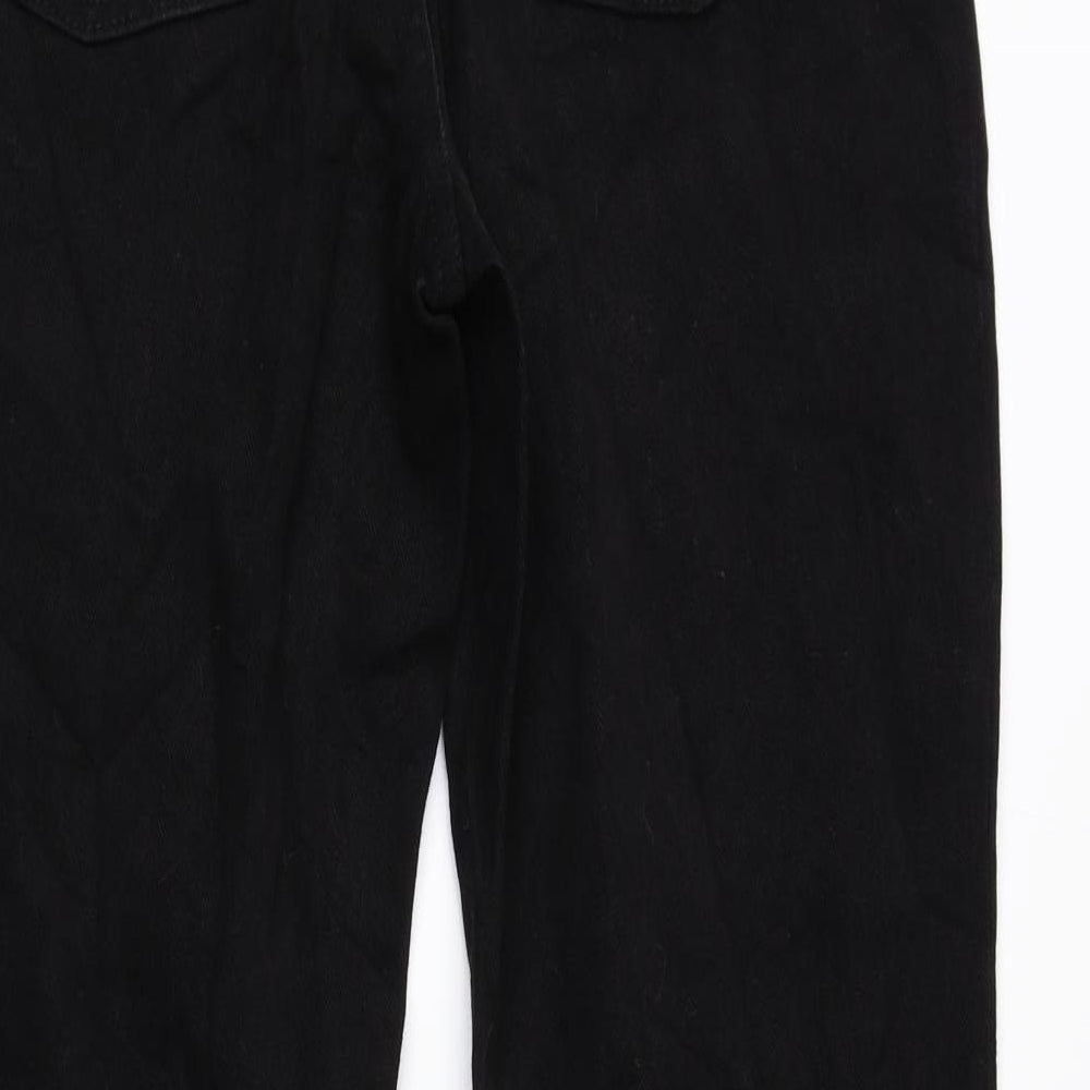 New York Womens Black 100% Cotton Tapered Jeans Size 8 L30 in Regular Zip