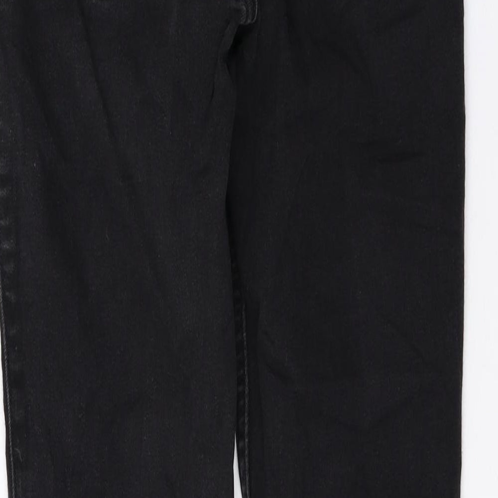Hollister Womens Black Cotton Skinny Jeans Size 26 L28 in Regular Zip