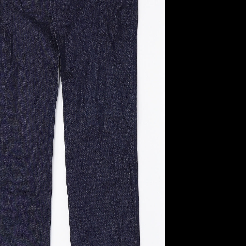 Womens UK Size XL Preworn Regular Fit Tapered Blue Jeans
