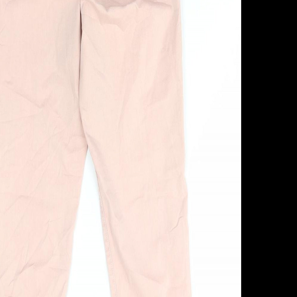 Womens UK Size 6 Marks and Spencer Regular Fit Tapered Pink Jeans