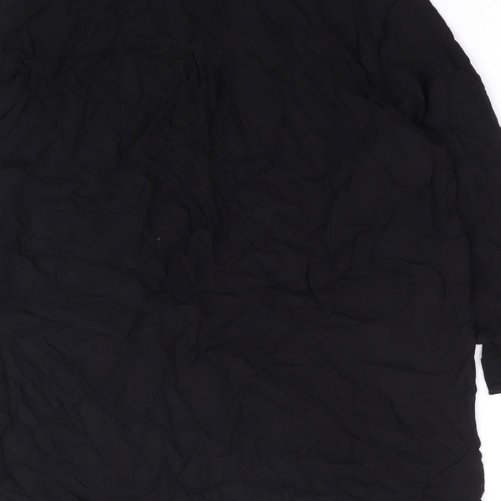 Womens UK Size 8 H&M Black Basic Blouse