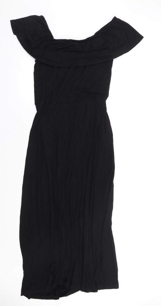 Capsule Womens Black Polyester Maxi Size S Off the Shoulder Pullover