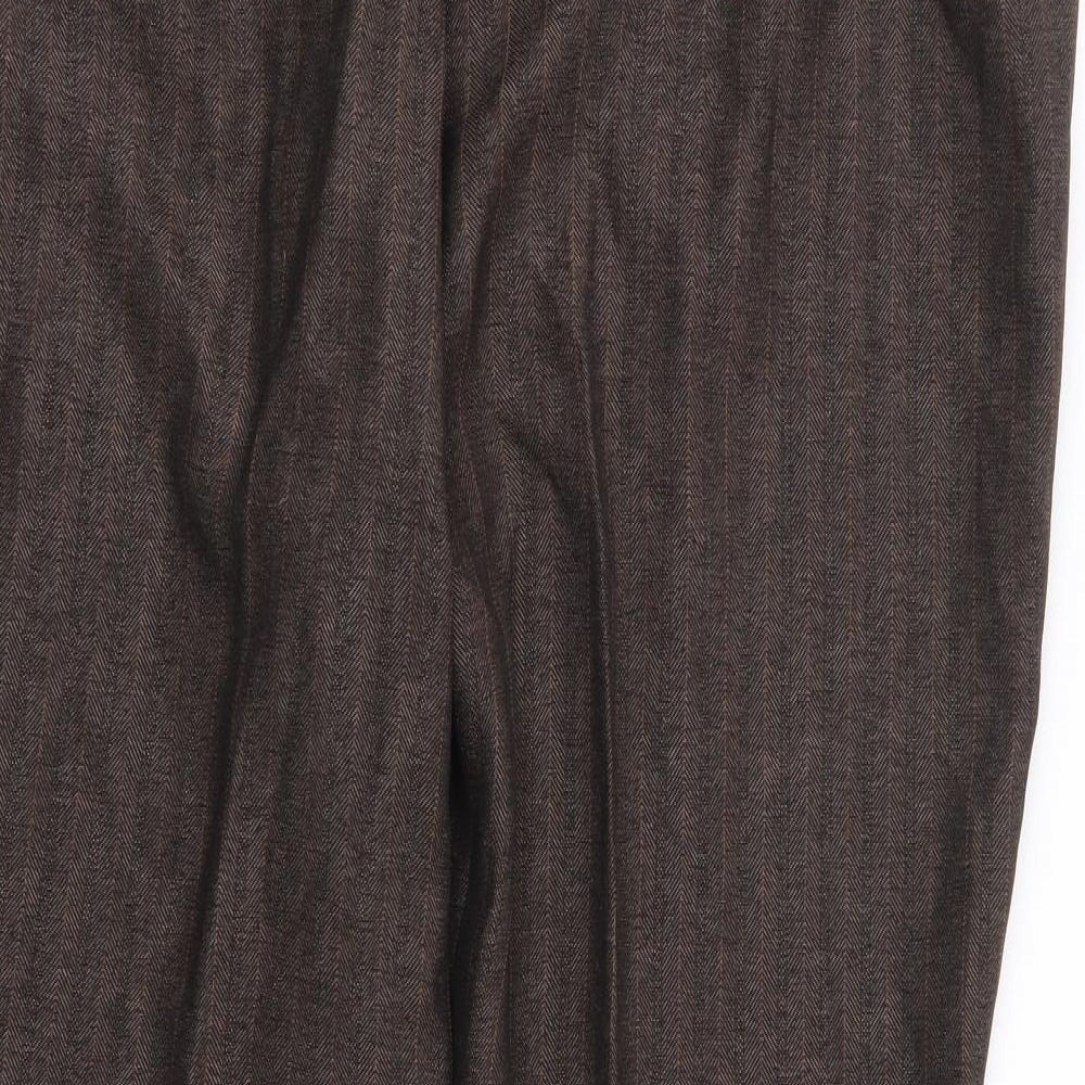 Womens UK Size 36 in Preworn Regular Fit Brown Trousers