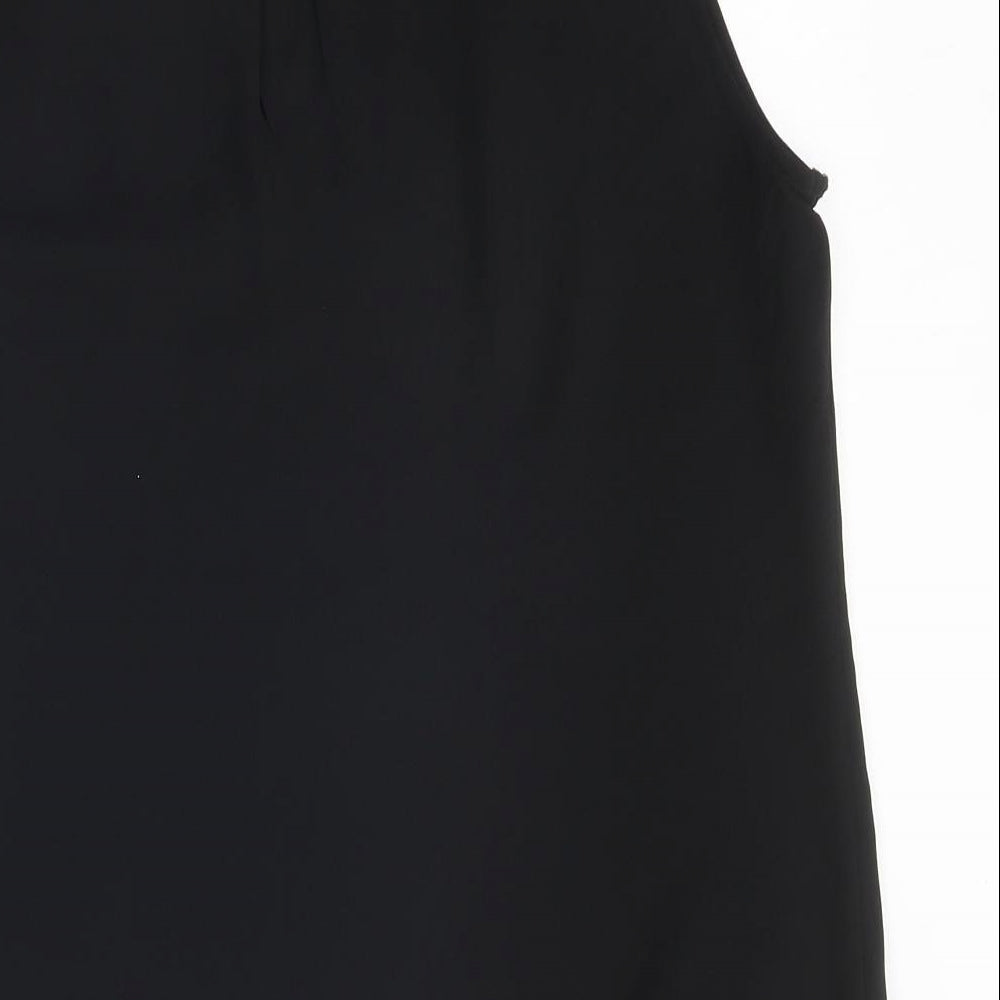Womens UK Size 16 Peacocks Black Basic Blouse