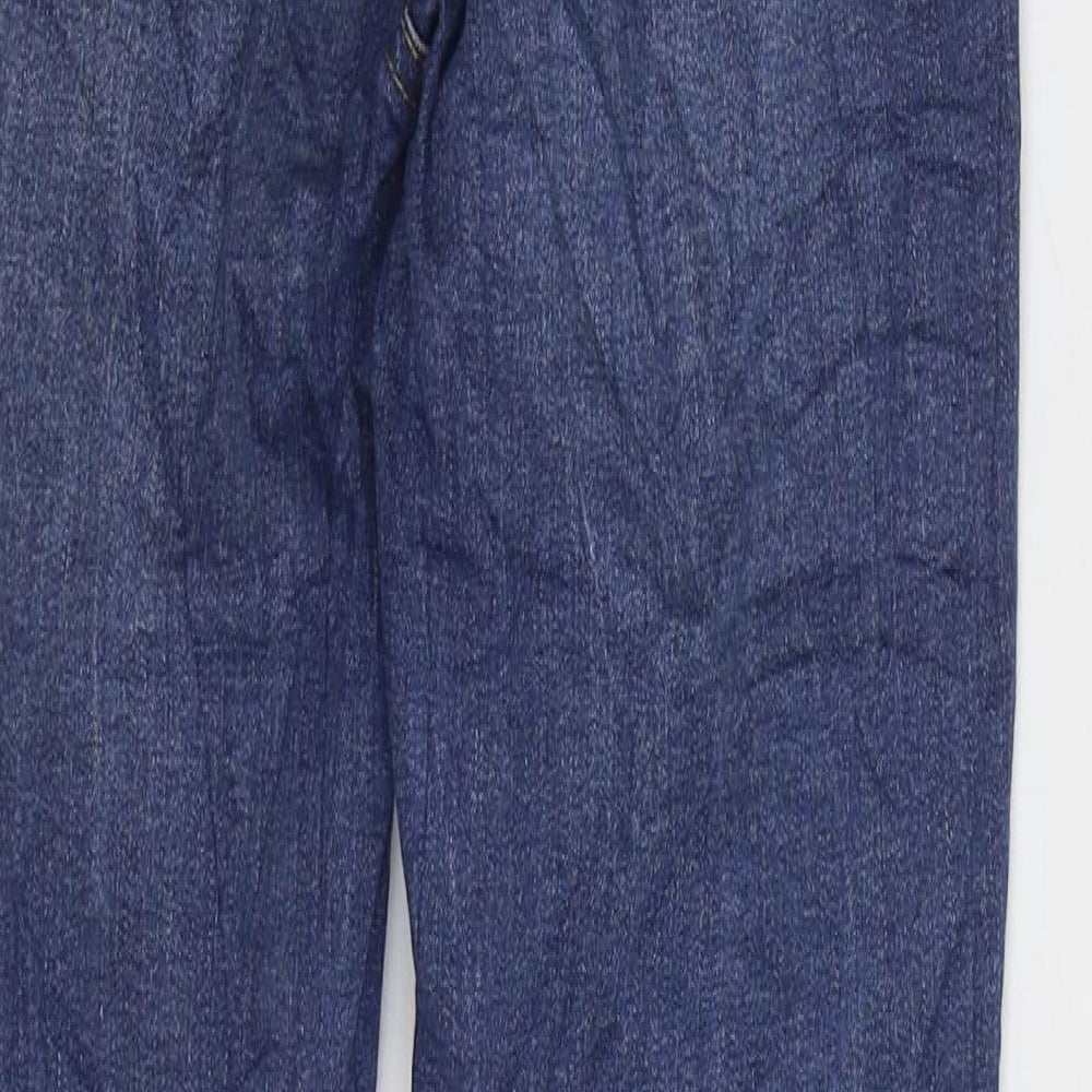 Denim & Co. Womens Blue Cotton Skinny Jeans Size 8 L27 in Regular Zip