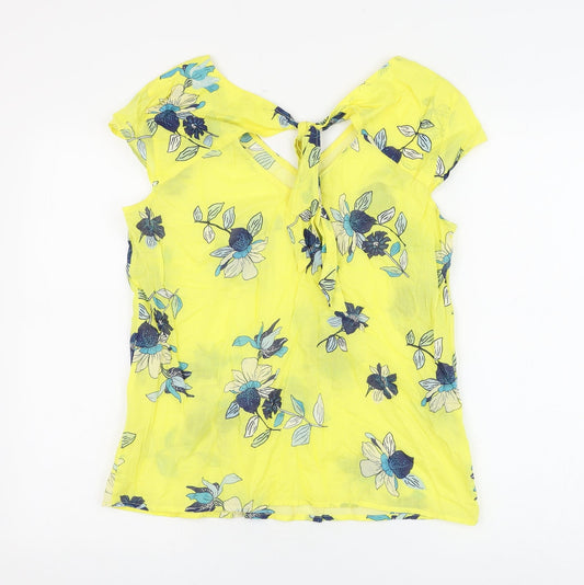 Womens UK Size M EDC Yellow Basic Blouse
