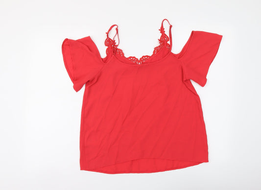 Womens UK Size 12 Oasis Red Camisole Tank