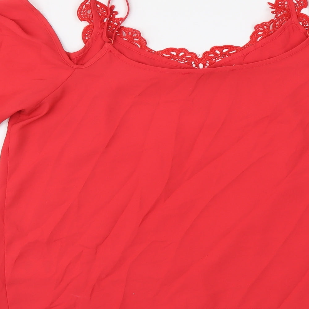 Womens UK Size 12 Oasis Red Camisole Tank