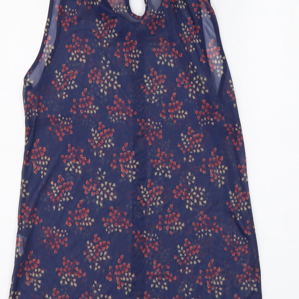 Womens UK Size 10 Atmosphere Blue Basic Tank