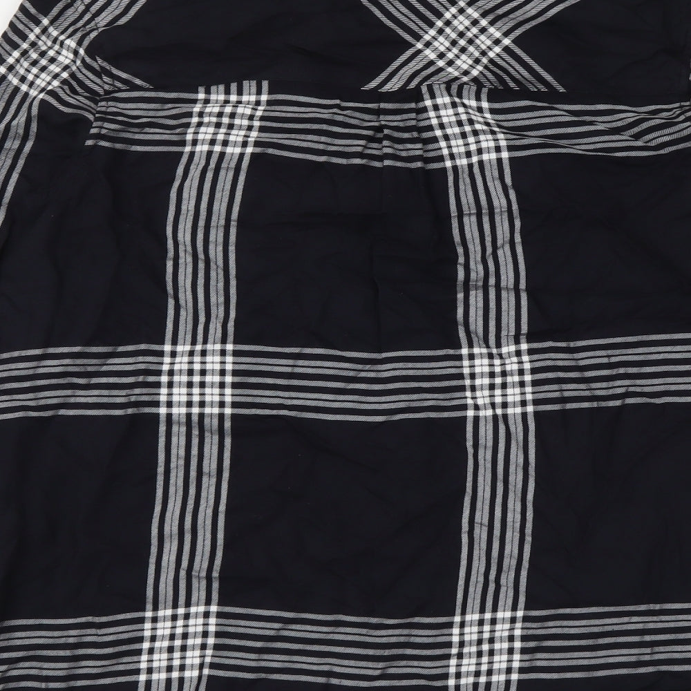 Womens UK Size 8 Marks and Spencer Black Basic Button-Up
