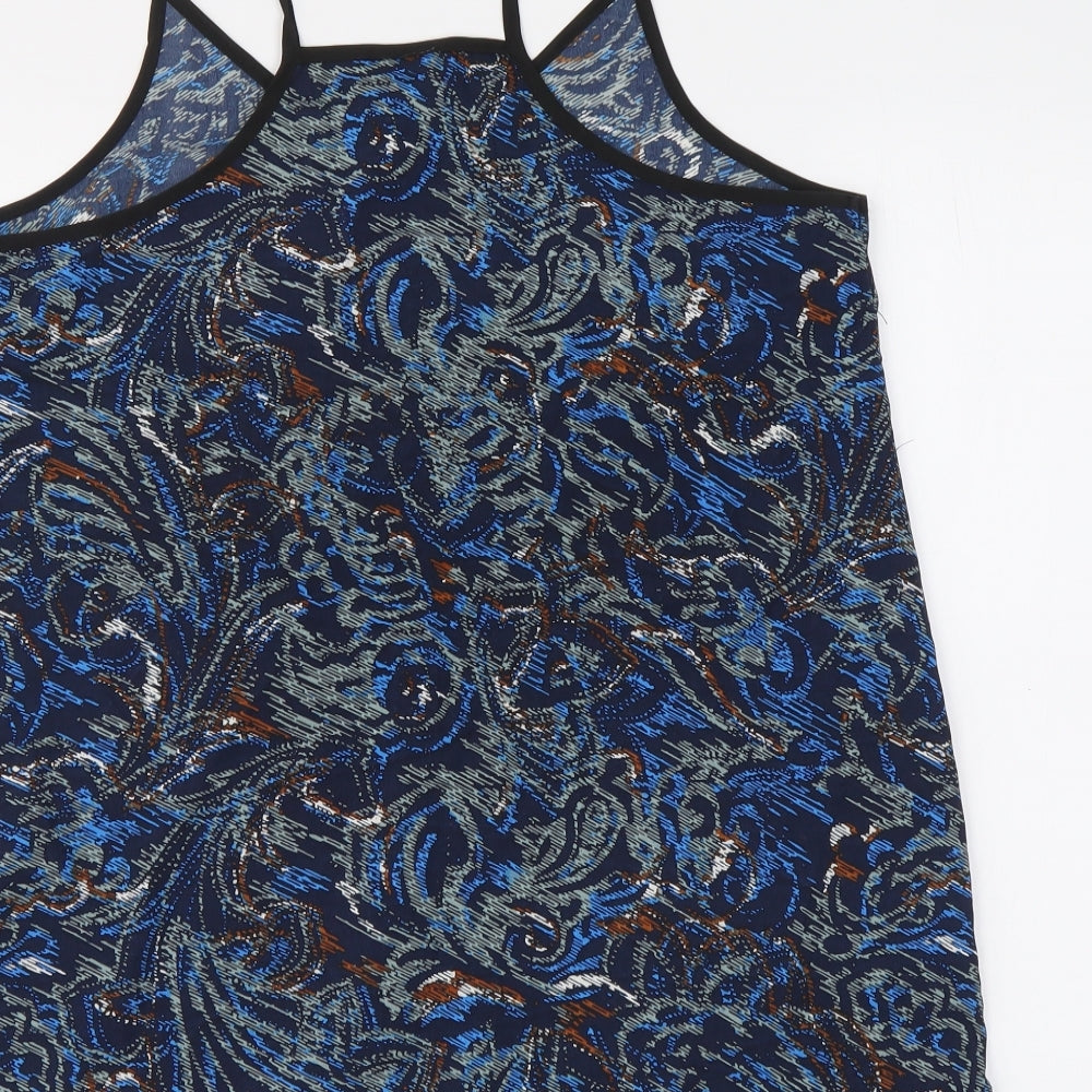 Womens UK Size M VERO MODA Blue Basic Tank