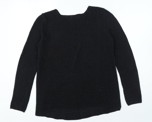 Womens UK Size M Zara Black Pullover Jumper