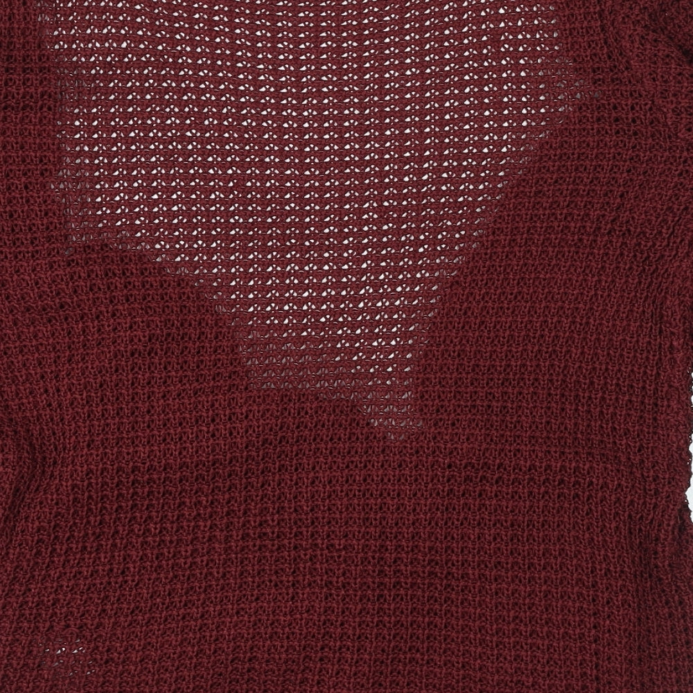 Womens UK Size 12 MANDI Red Cardigan Jumper