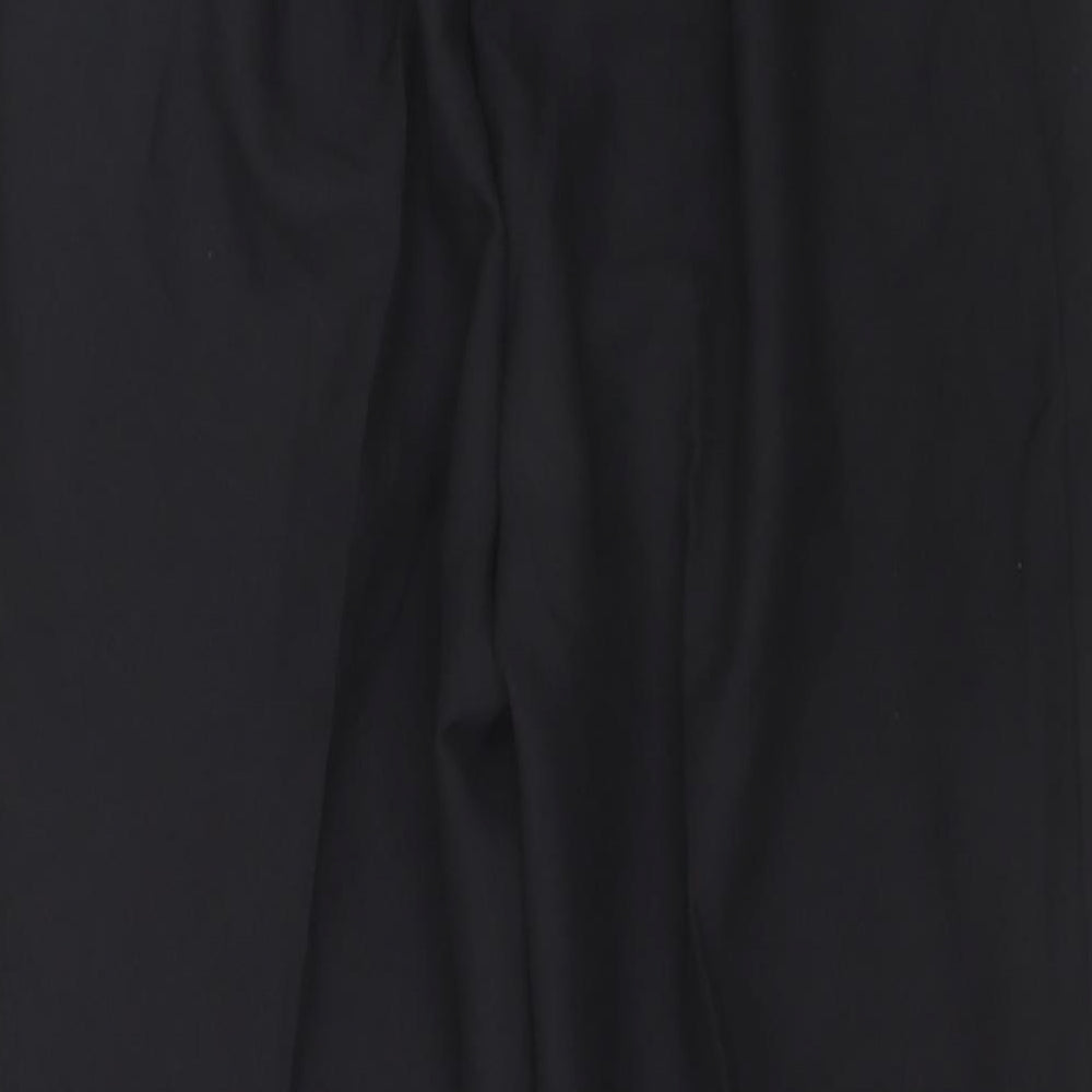 Womens UK Size 20 Preworn Regular Fit Black Trousers