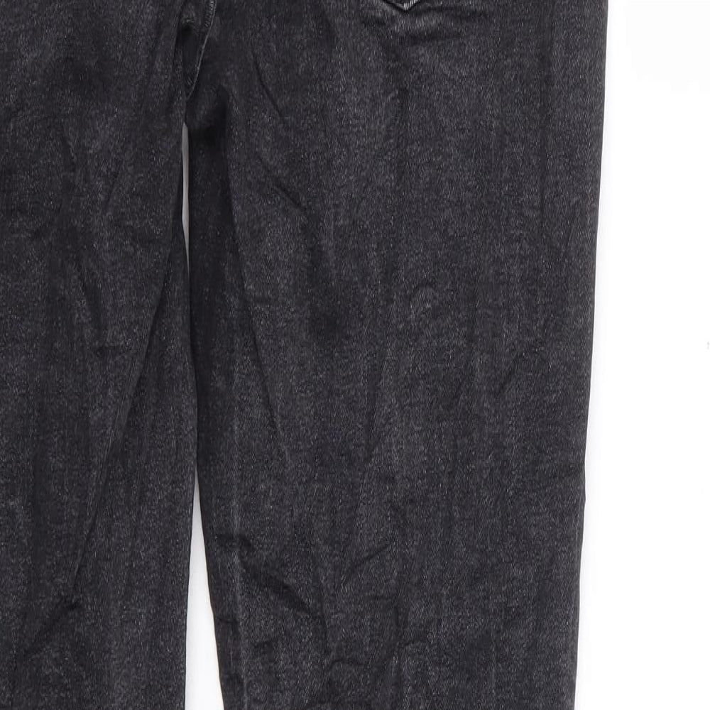 New Look Mens Black Cotton Skinny Jeans Size 30 in L31 in Regular Zip