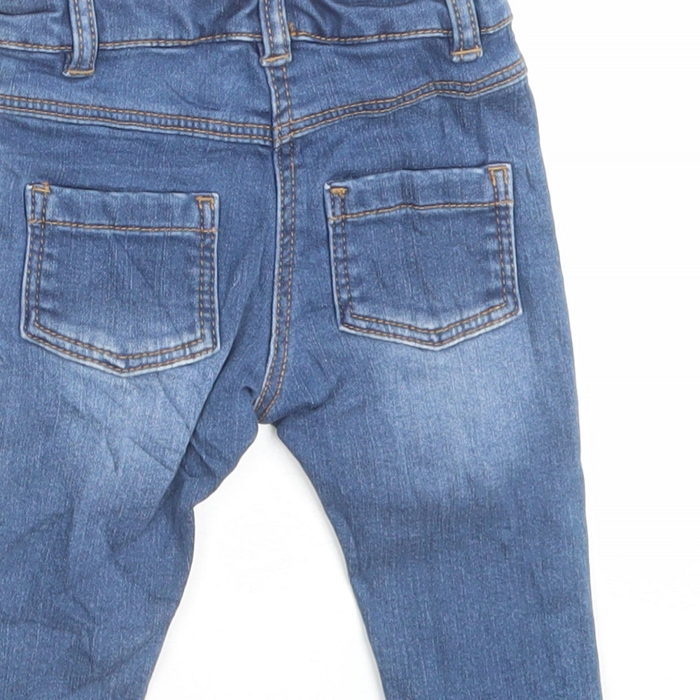 Marks and Spencer Girls Blue Coir Capri Jeans Size 3-6 Months Pullover