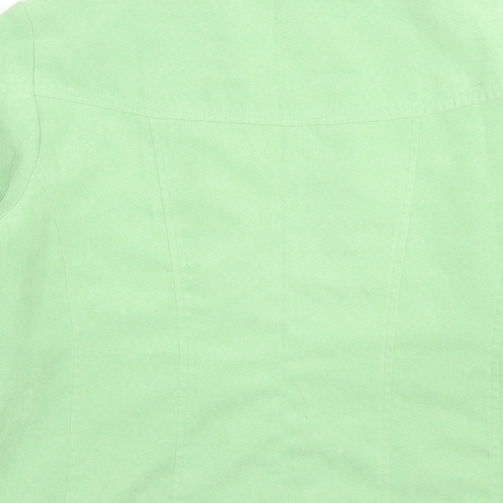 Klass Womens Green Jacket Size 14 Button