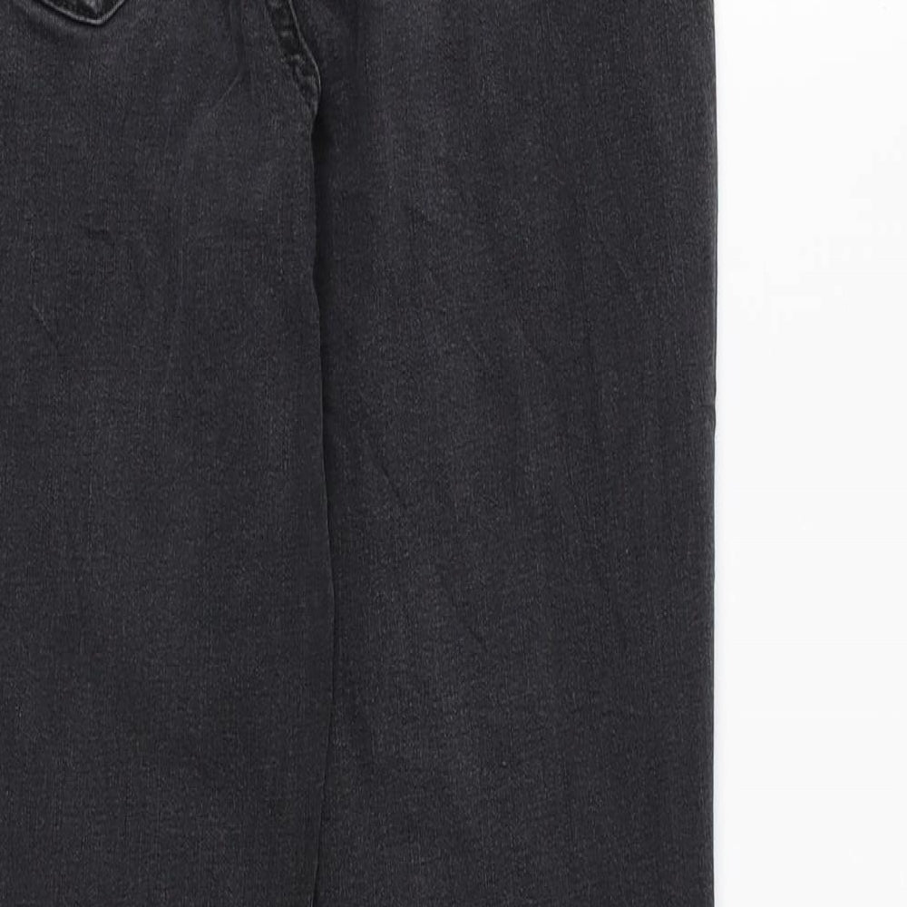 TU Womens Black Cotton Skinny Jeans Size 10 L28 in Regular Zip