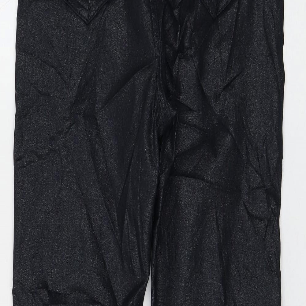Marks and Spencer Womens Black Viscose Skinny Jeans Size 8 L27 in Regular Zip