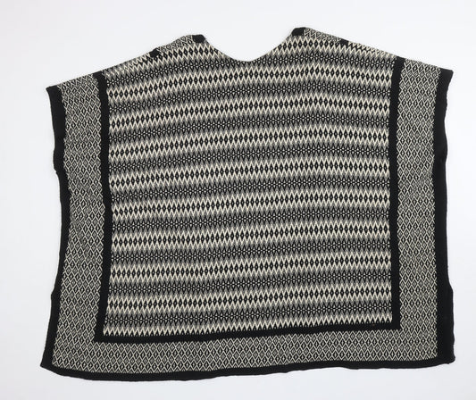 Womens UK Size 14 Atmosphere Black Cape Jumper