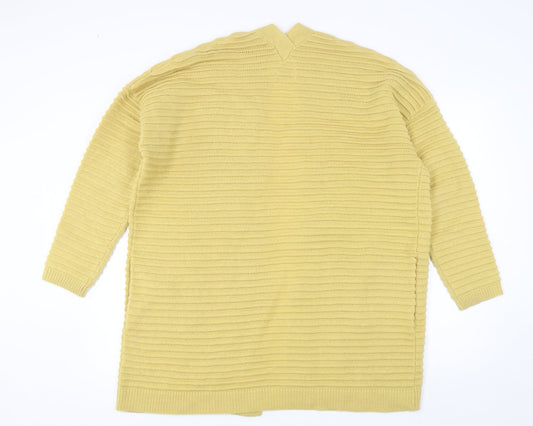 Womens UK Size L Papaya Yellow Pullover Jumper