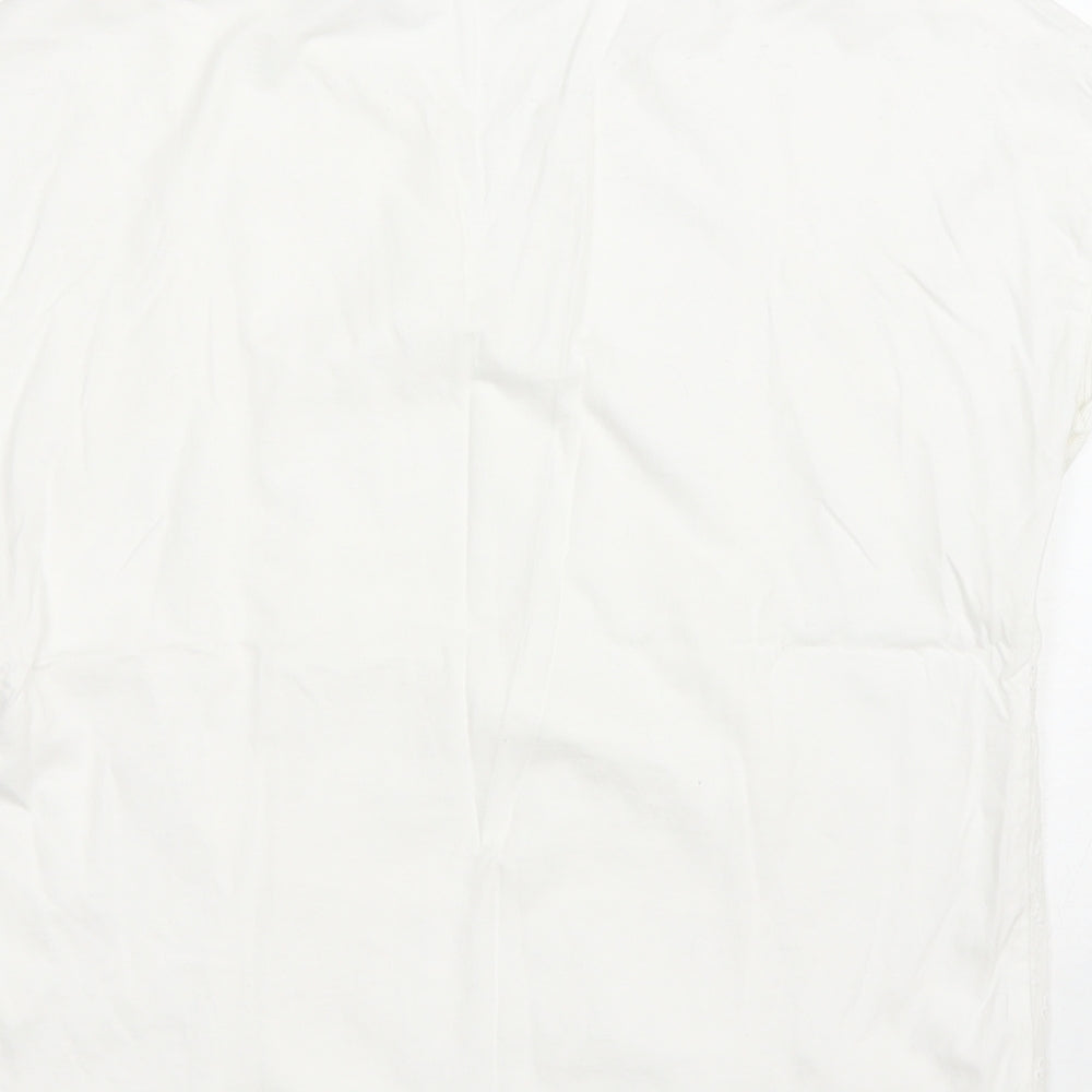 Womens UK Size 12 NEXT White Basic T-Shirt