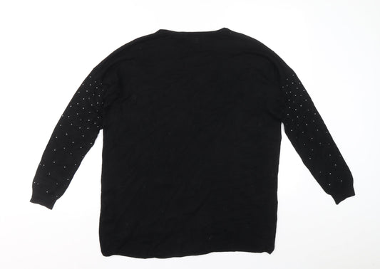 Womens UK Size 10 Atmosphere Black Pullover Jumper