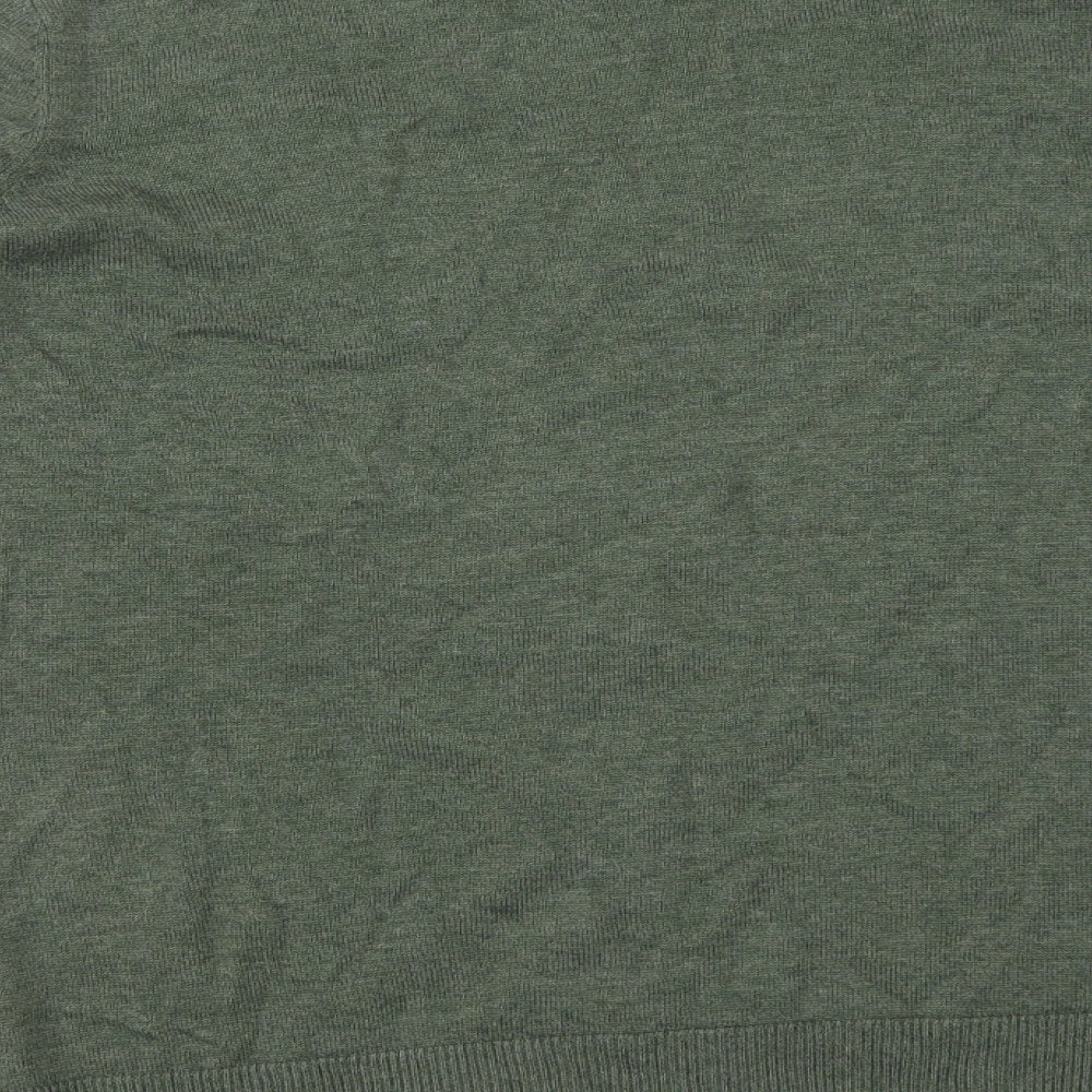 Style&co. Mens Green Crew Neck Cotton Pullover Jumper Size L