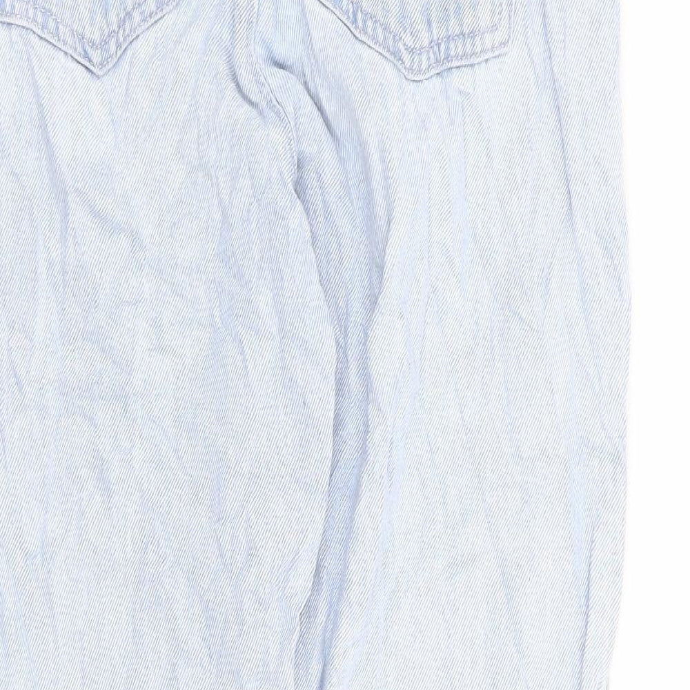 COLLUSION Womens Blue 100% Cotton Mom Jeans Size 25 in L28 in Regular Zip