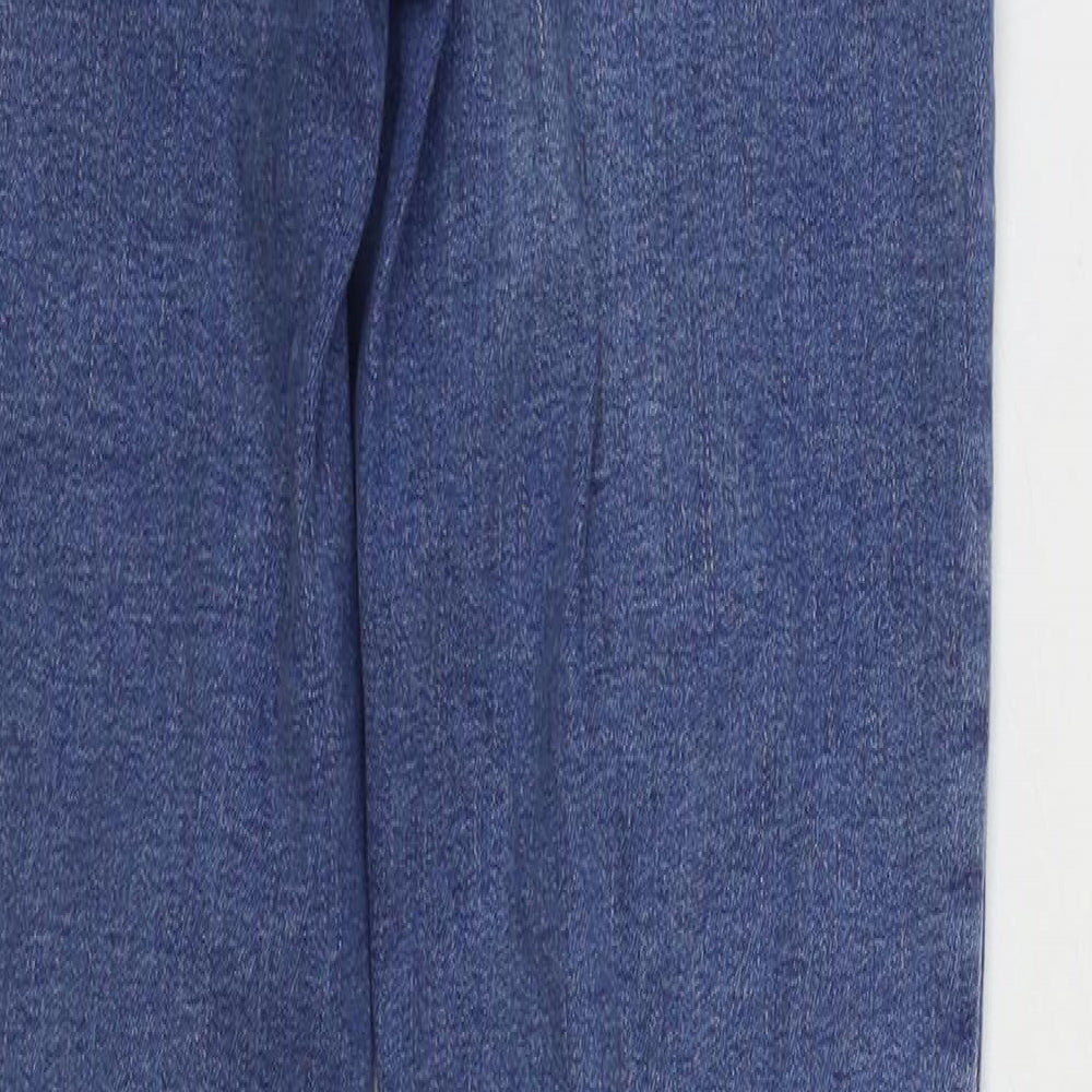 Denim & Co. Womens Blue Cotton Skinny Jeans Size 6 L27 in Regular Zip