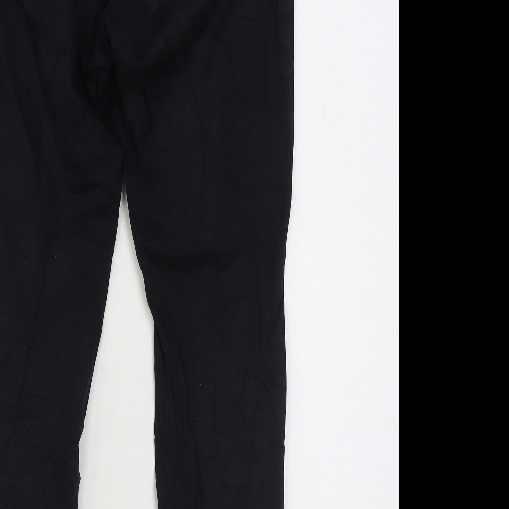 Cinema Club Womens Black Cotton Straight Jeans Size 30 in L24 in Regular Zip