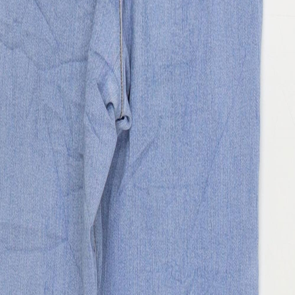 Anko Girls Blue Cotton Skinny Jeans Size 12 Years Regular Zip