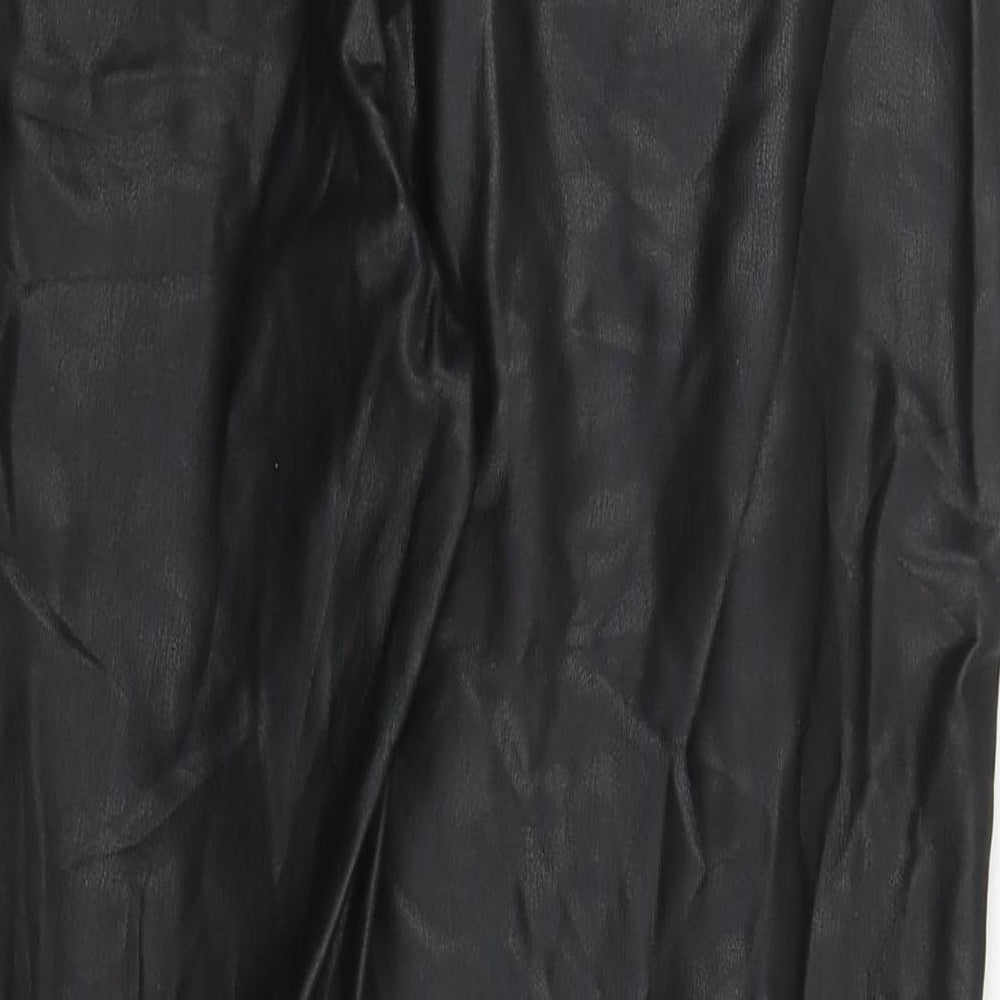 Womens UK Size 12 Papaya Regular Fit Skinny Black Jeans