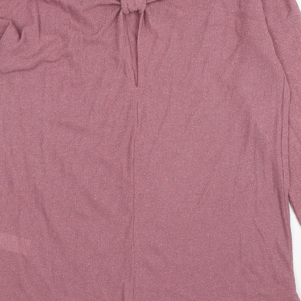 Womens UK Size 8 NEXT Pink Basic T-Shirt