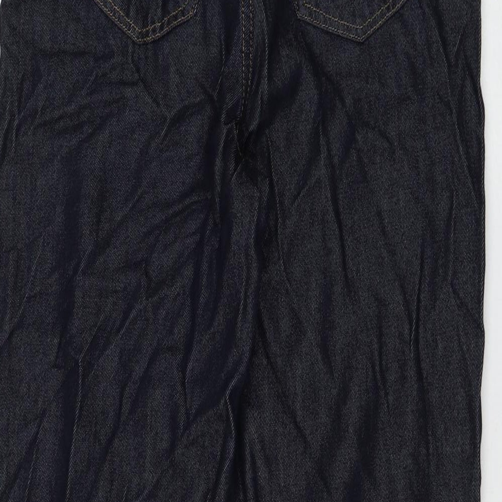 Autograph Womens Blue Polyester Tapered Jeans Size 8 L27 in Regular Zip