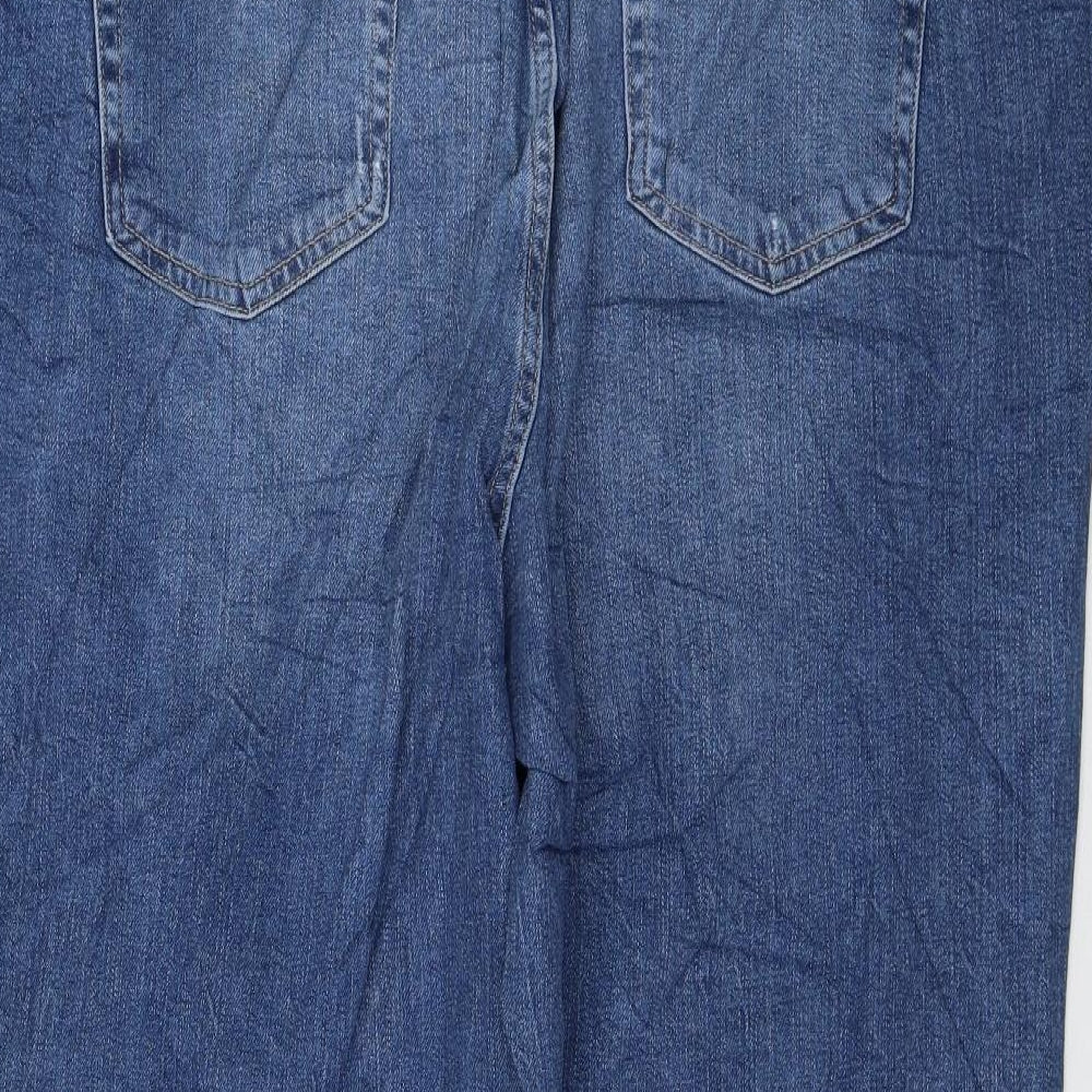 Womens UK Size 22 Marks and Spencer Regular Fit Mom Blue Jeans