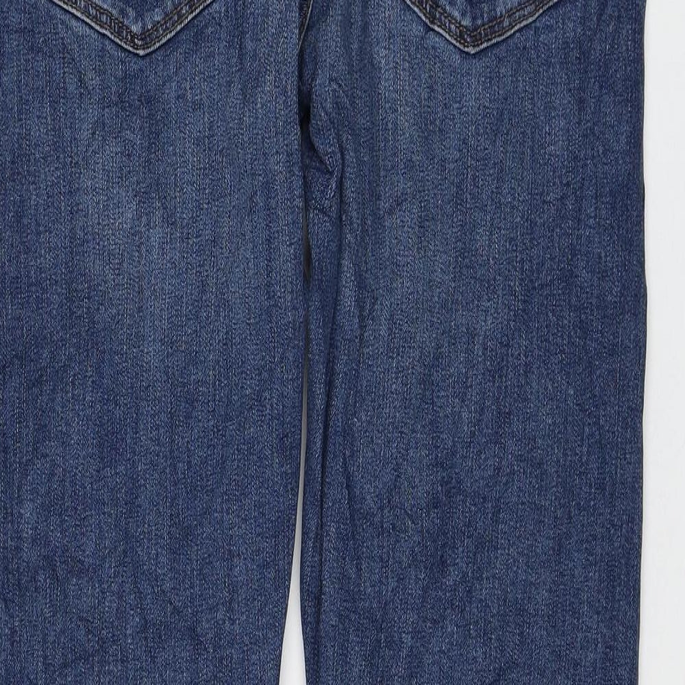Womens UK Size 32 in Marks and Spencer Regular Fit Straight Blue Jeans