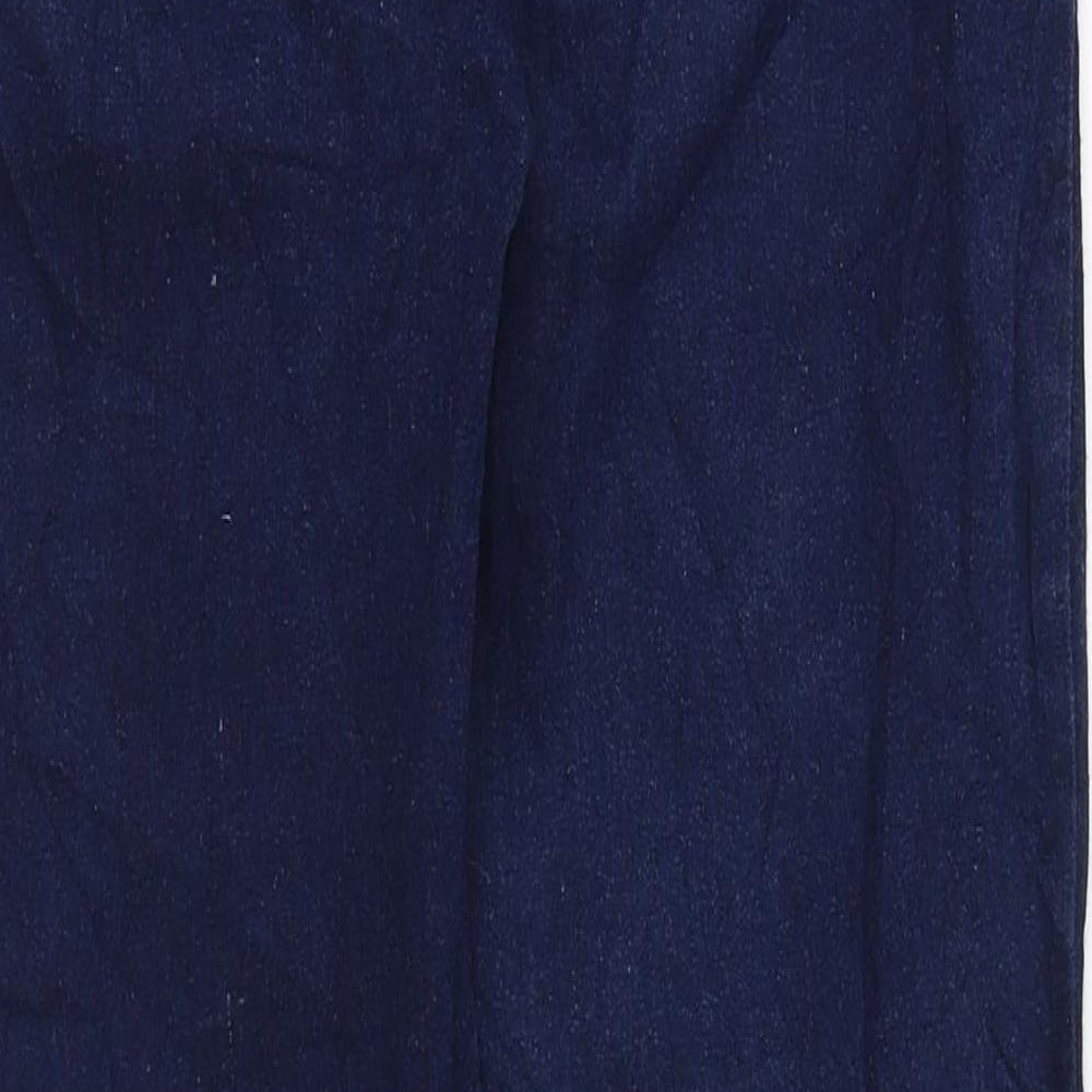 Denim & Co. Womens Blue Cotton Skinny Jeans Size 10 L26 in Regular Zip