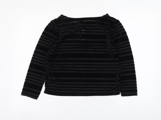 Womens UK Size S Cooperative Black Basic Blouse