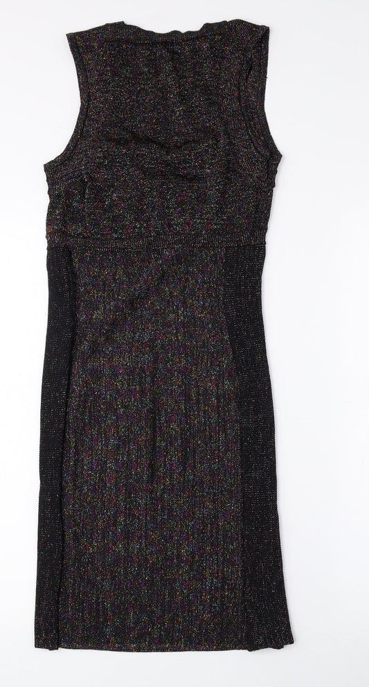H&M Womens Multicoloured Viscose A-Line Size S Sweetheart Pullover